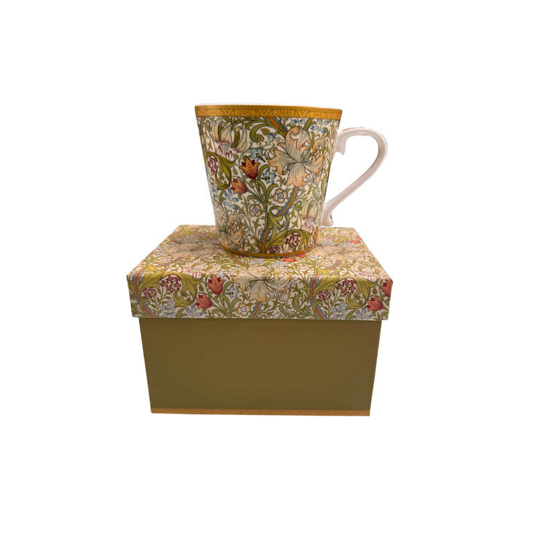 Conical Will Morris Mug Golden Lily in Gift Box