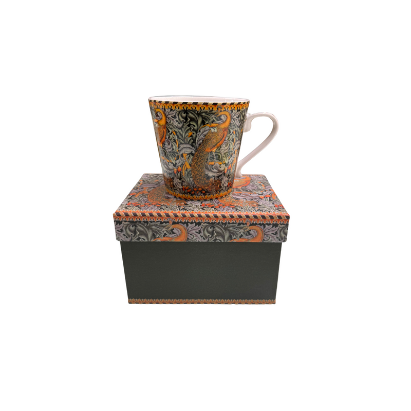 Conical Will Morris Mug Peacock in Gift Box