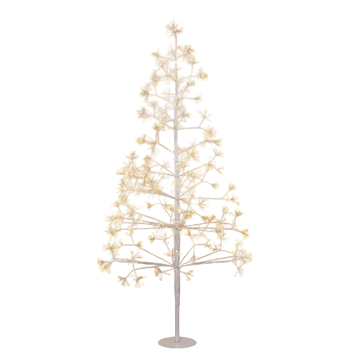 White Frankfurt Starburst LED Tree 150cm