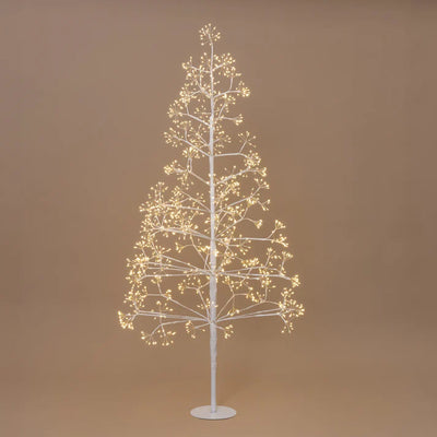 White Frankfurt Starburst LED Tree 150cm