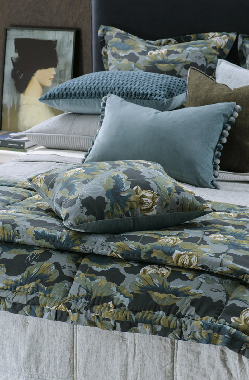 Waterlily Ocean Cushion