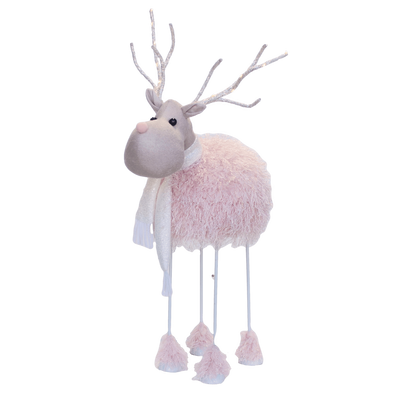 Fluffy Pink Reindeer