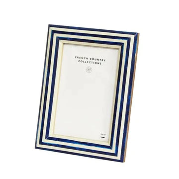 Blue Stripe Photo Frame 4x6"