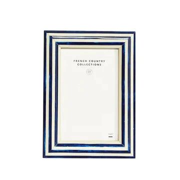 Blue Stripe Photo Frame 4x6"