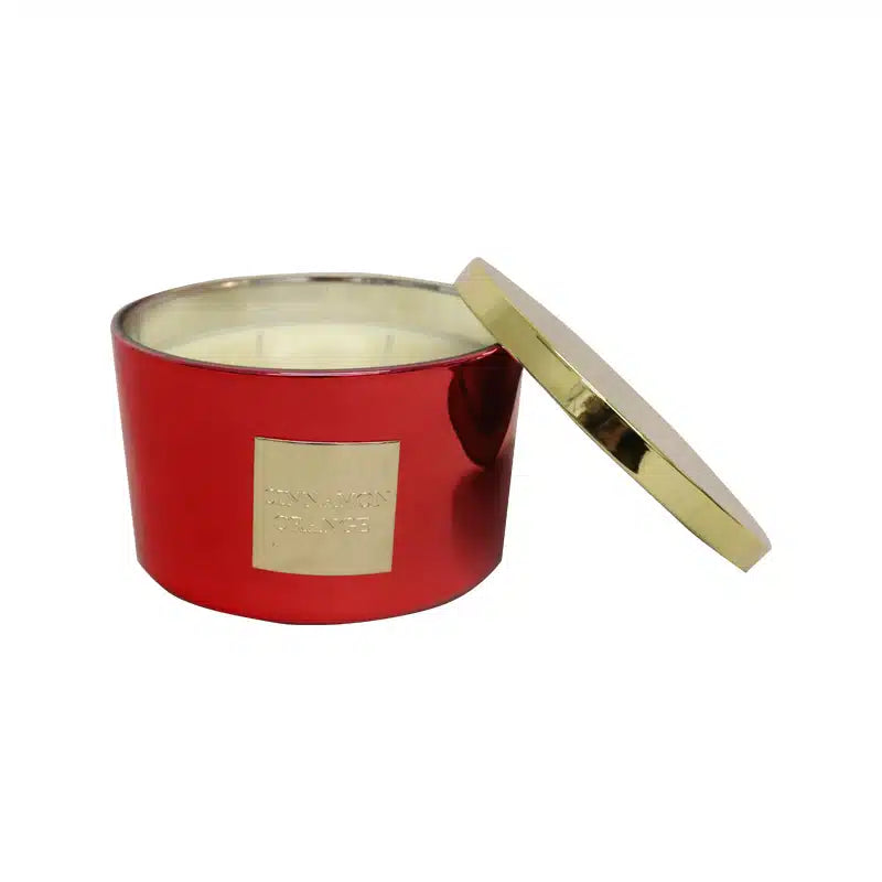 Maison Glass Candle Large Red