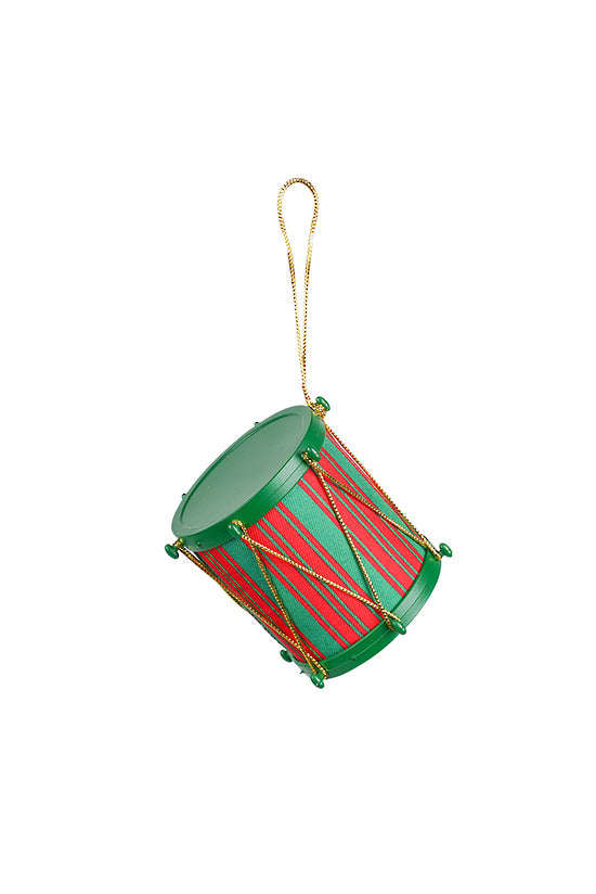 Drum Hanging Ornament - Green