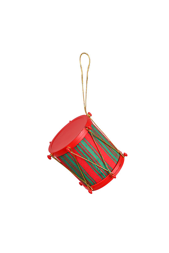 Drum Hanging Ornament - Red