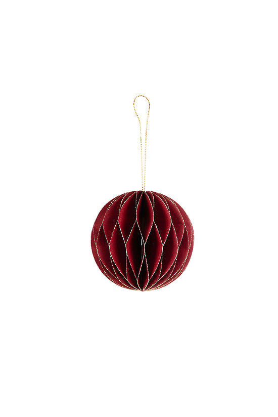 Claret Red Paper Ball 8cm