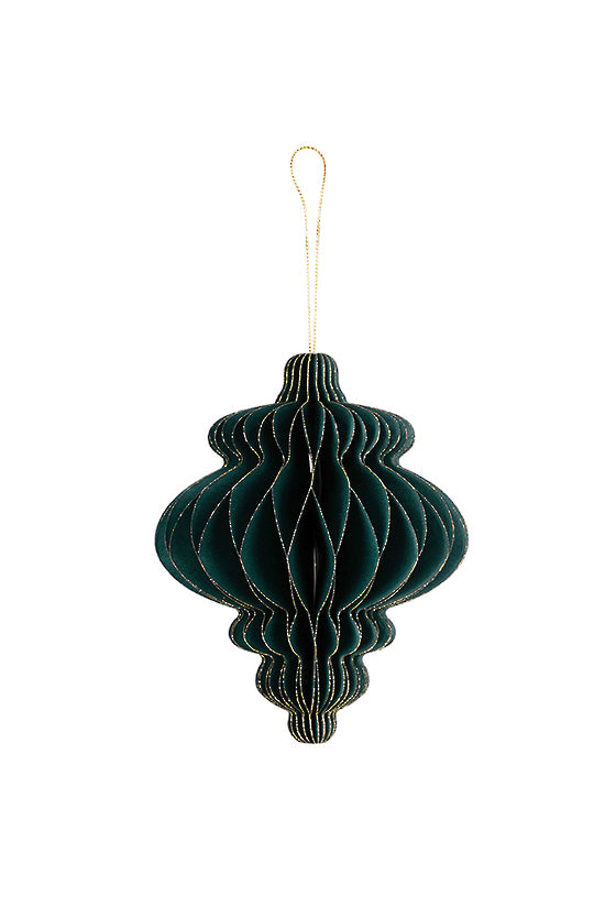 Dark Green Paper Finial