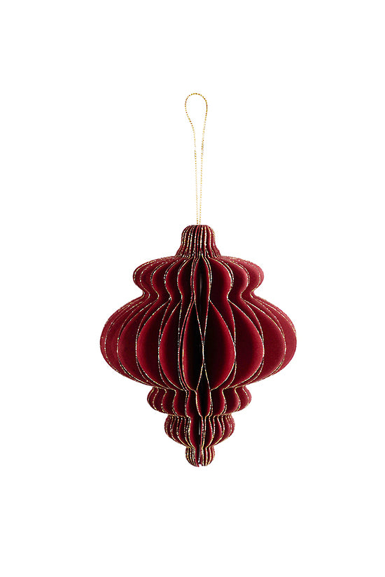 Claret Red Paper Finial