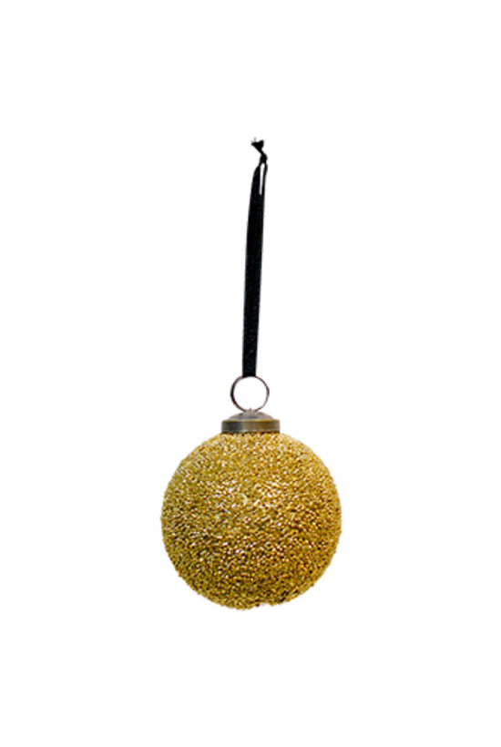 Gold Texture Glass Bauble
