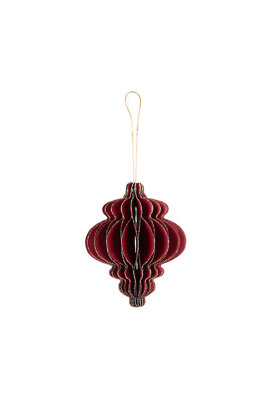 Claret Red Paper Finial