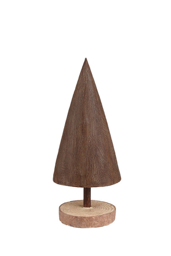 Wood-Look Cone Tree 31cm