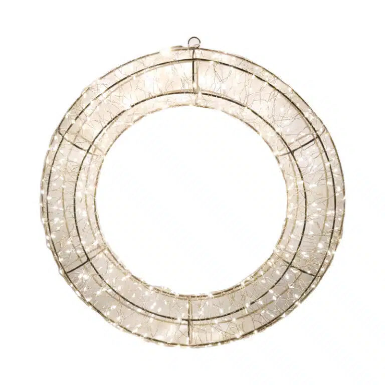 Vienna LED Wreath 50cm Gold