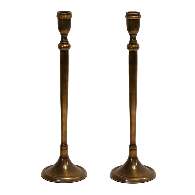 London Old Brass Candlestick