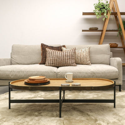 Haywood Oval Coffee Table Light Ash