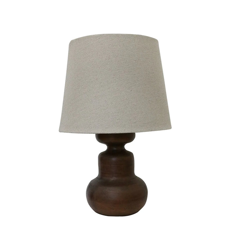 Java Wooden Lamp with Shade