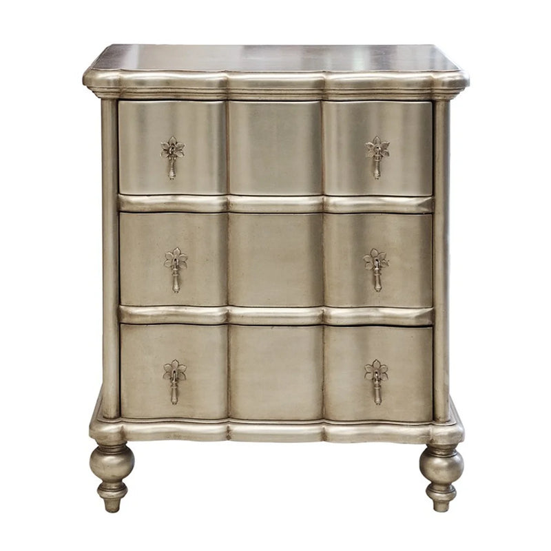 Ripple Front Mahogany Bedside
