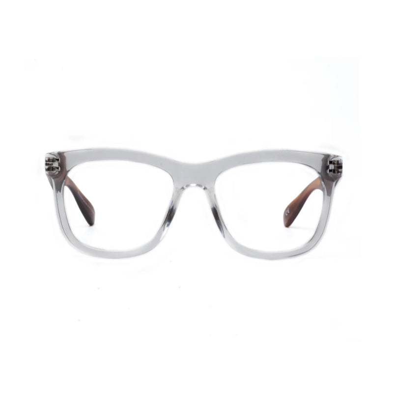 11am Crystal w/ Havana Reading Glasses