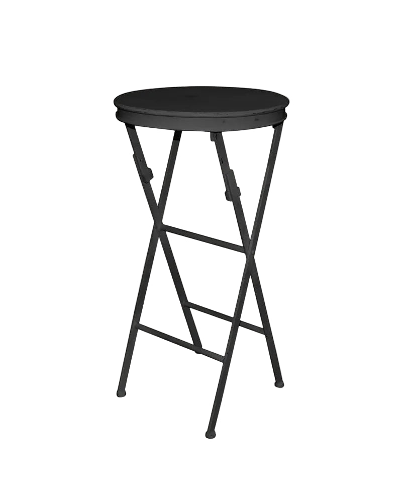 Folding Side Table - Black