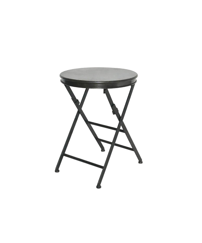 Folding Side Table - Black