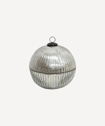 Ribbed Bauble Candle