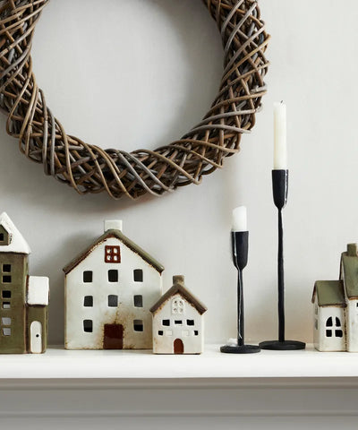 Alsace Cottage Tea Light Villa Olive Green