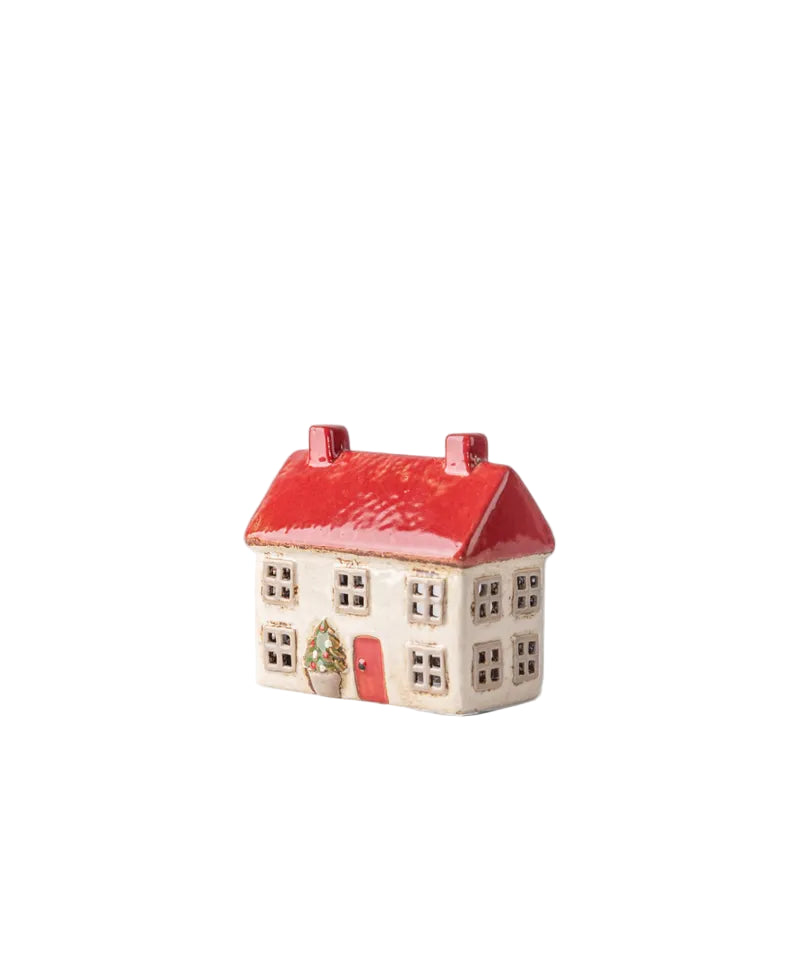 Alsace Tea Light Christmas Cottage Stone