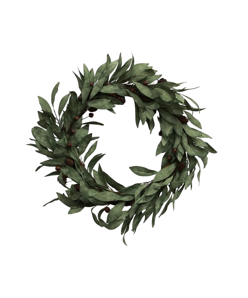 Eucalyptus & Brown Berry Wood Wreath