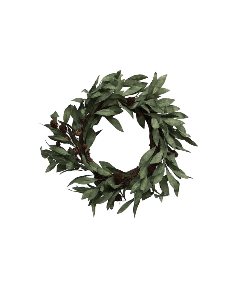 Eucalyptus & Brown Berry Wood Wreath