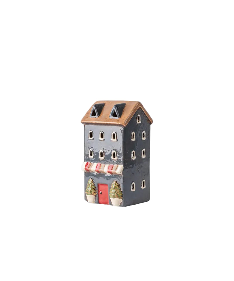 Alsace  Tea Light House Light Navy