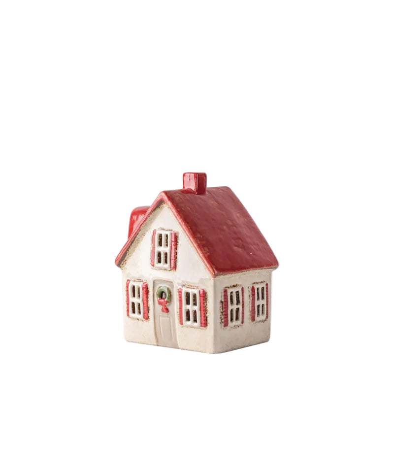 Alsace Tea Light Cream Cottage with Shutters