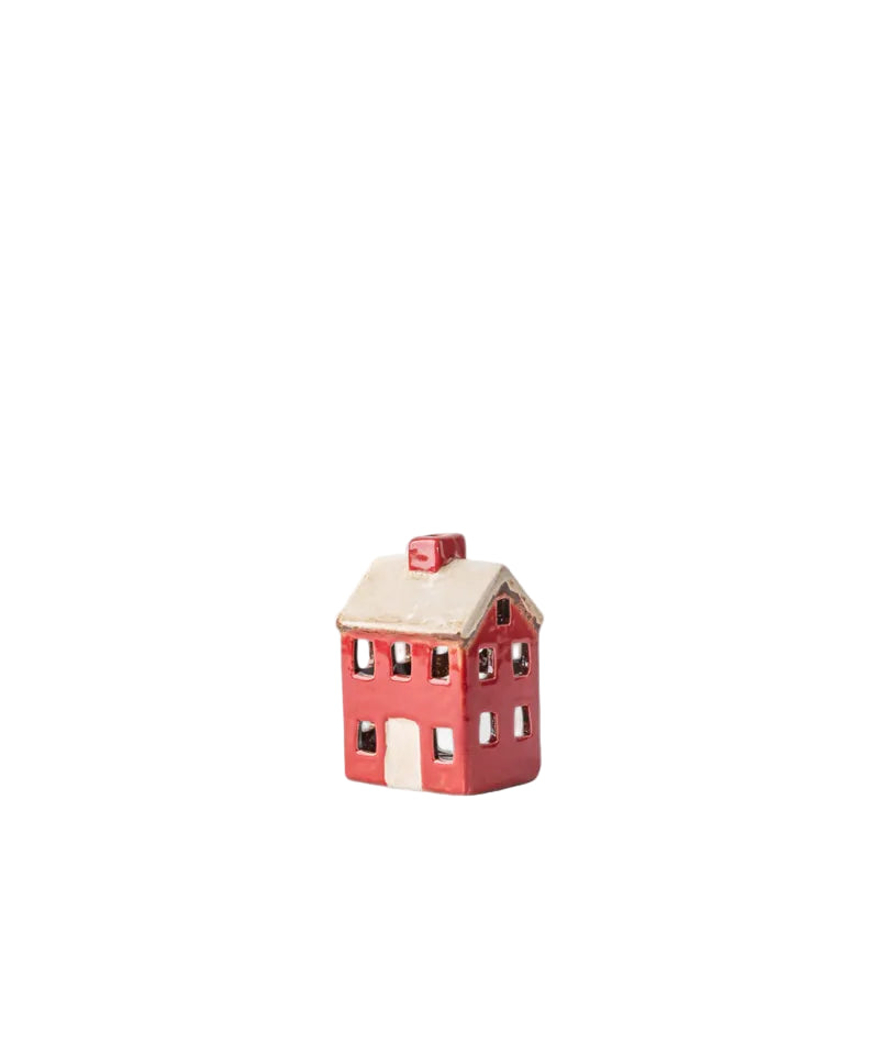 Alsace Petite Tea Light Chalet Red Cream