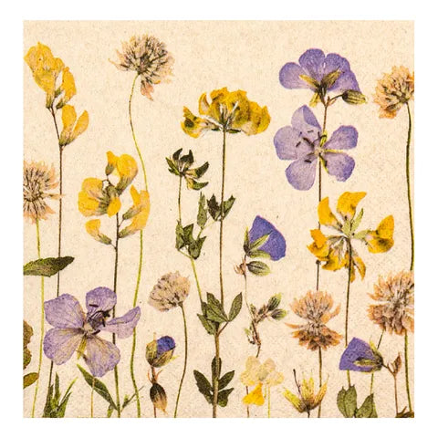 Pressed Flowers Napkins 20pk