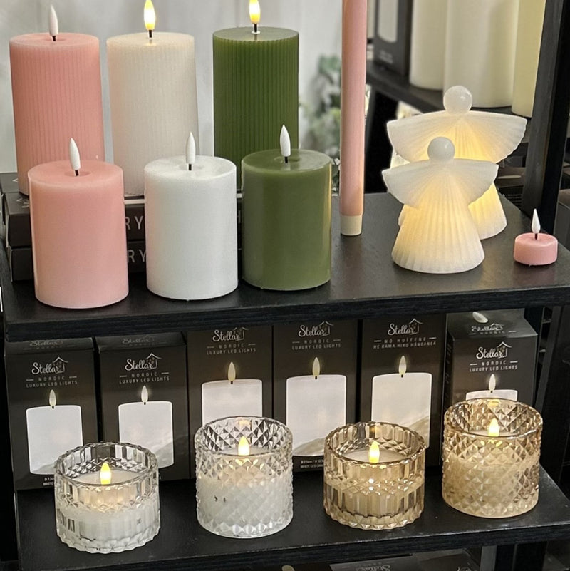 Fluted Pillar Candle