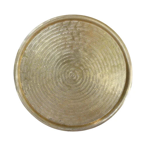 Ravello Etched Tray Antique Brass