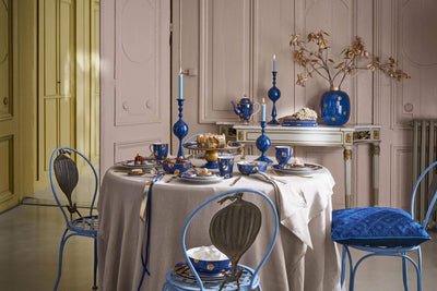 Bowls Dot Delight Navy/Gold 2 Set