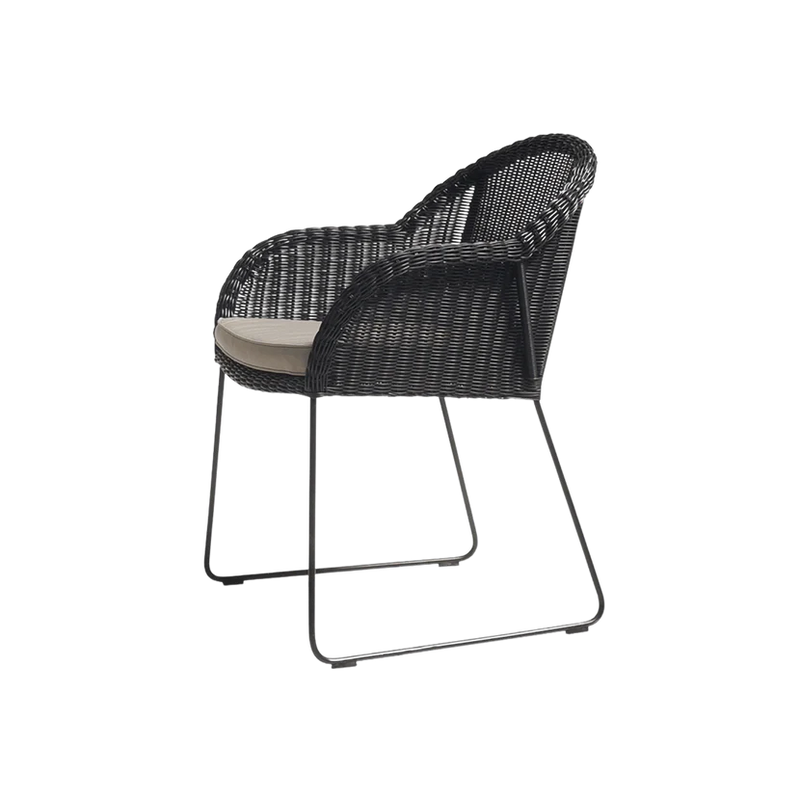 Natuna Outdoor Dining Chair Black