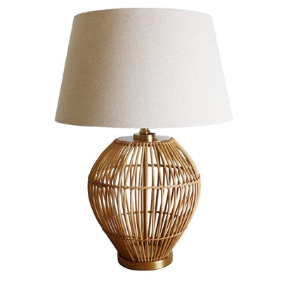 Bermuda Cane Lamp + Shade