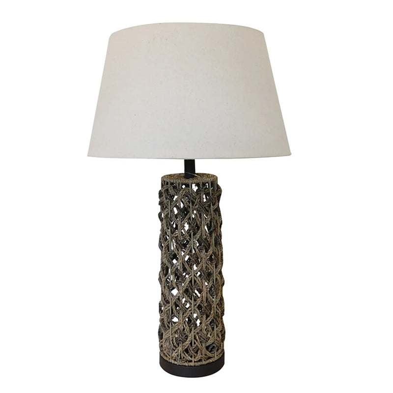 Palm Island Jute Lamp