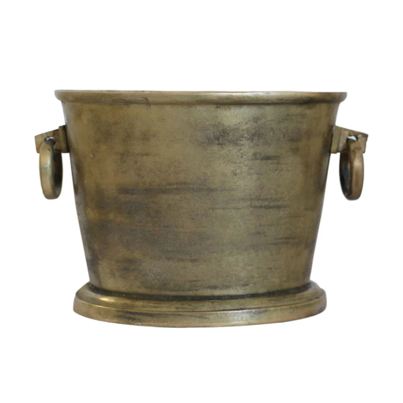 Cairo Antique Brass Finish Oval Champagne Bucket