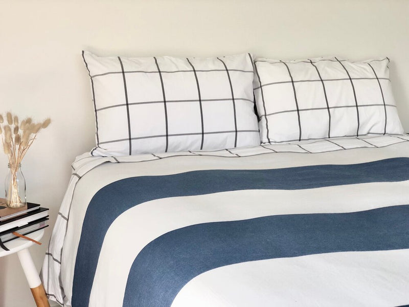 Sturdy Stripe Duvet Cover - Queen