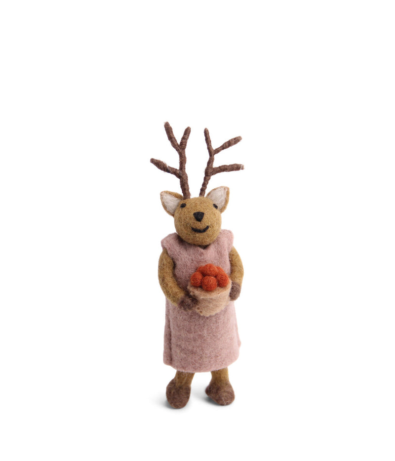 Small Girly Deer With Berries