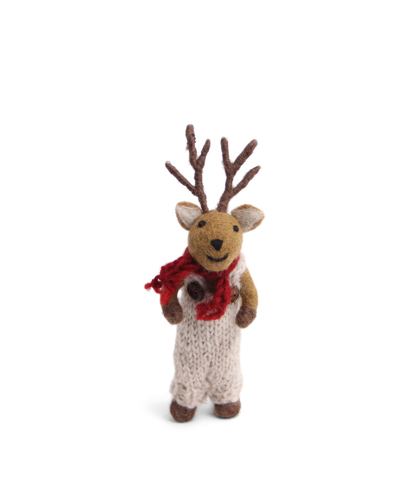 Small Boy Deer With Grey Pants & Scarf