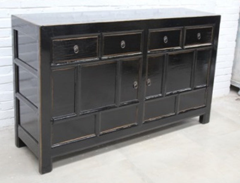 Chinese 4 Drawer 2 Door Sideboard