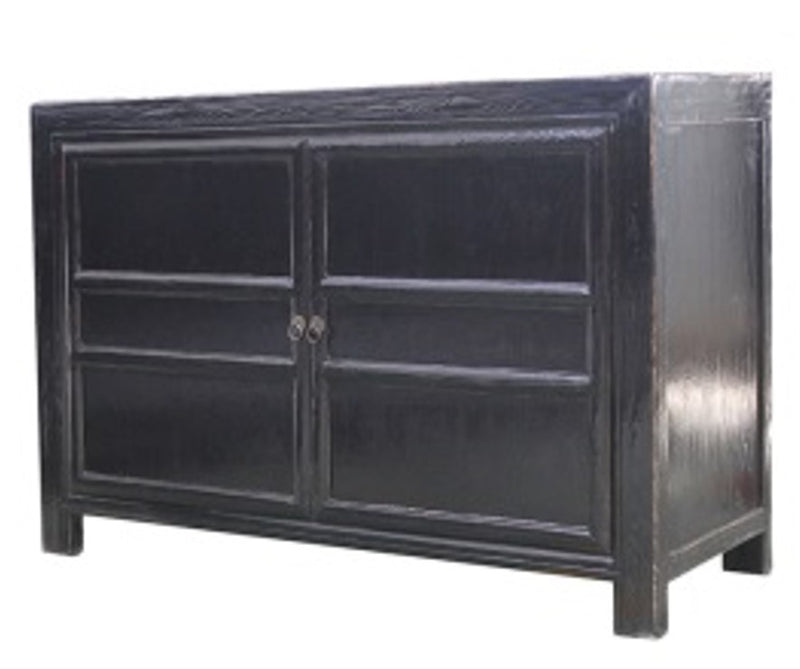 Chinese Panelled 2 Door Cabinet