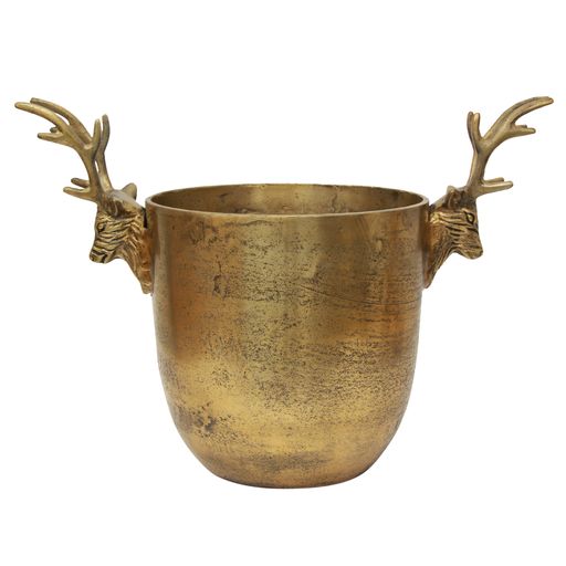 Reindeer Champagne Bucket Gold