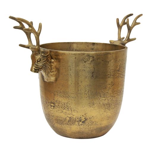 Reindeer Champagne Bucket Gold