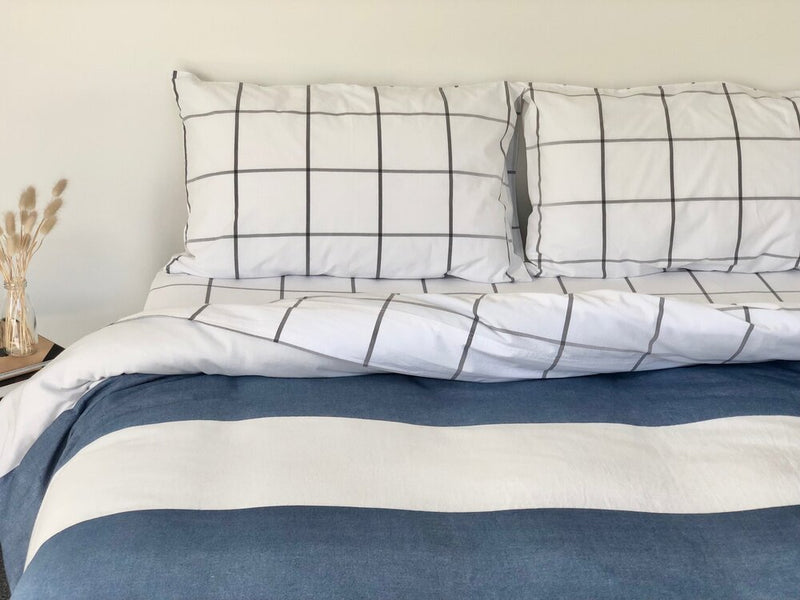 Sturdy Stripe Duvet Cover - Queen
