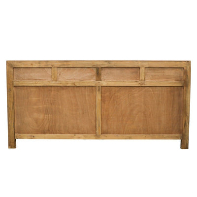 Oriental Painted 4 Door Sideboard Vintage Black